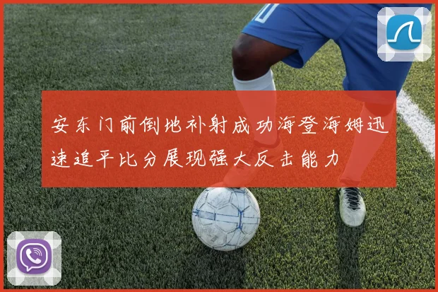 安东门前倒地补射成功海登海姆迅速追平比分展现强大反击能力